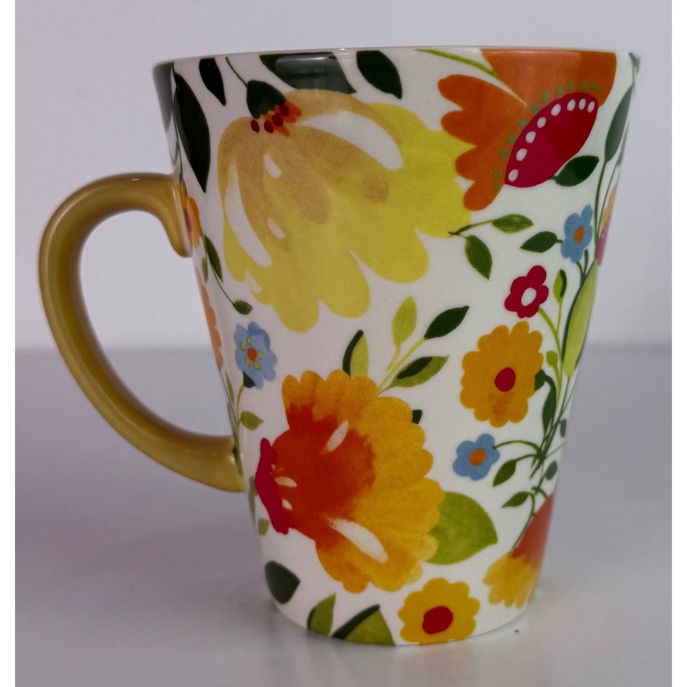 Spode Kim Parker Home Coffee Mug Tea Cup Buttercup‎ Faire 2006 Floral Porcelain